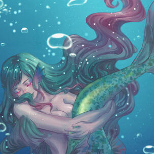betta fish mermaid